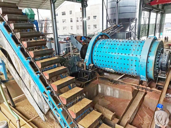 Rod grinding sand machine