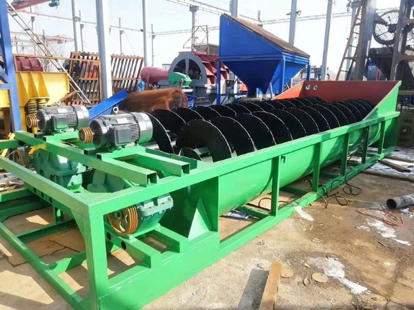 Spiral sand washing machine1